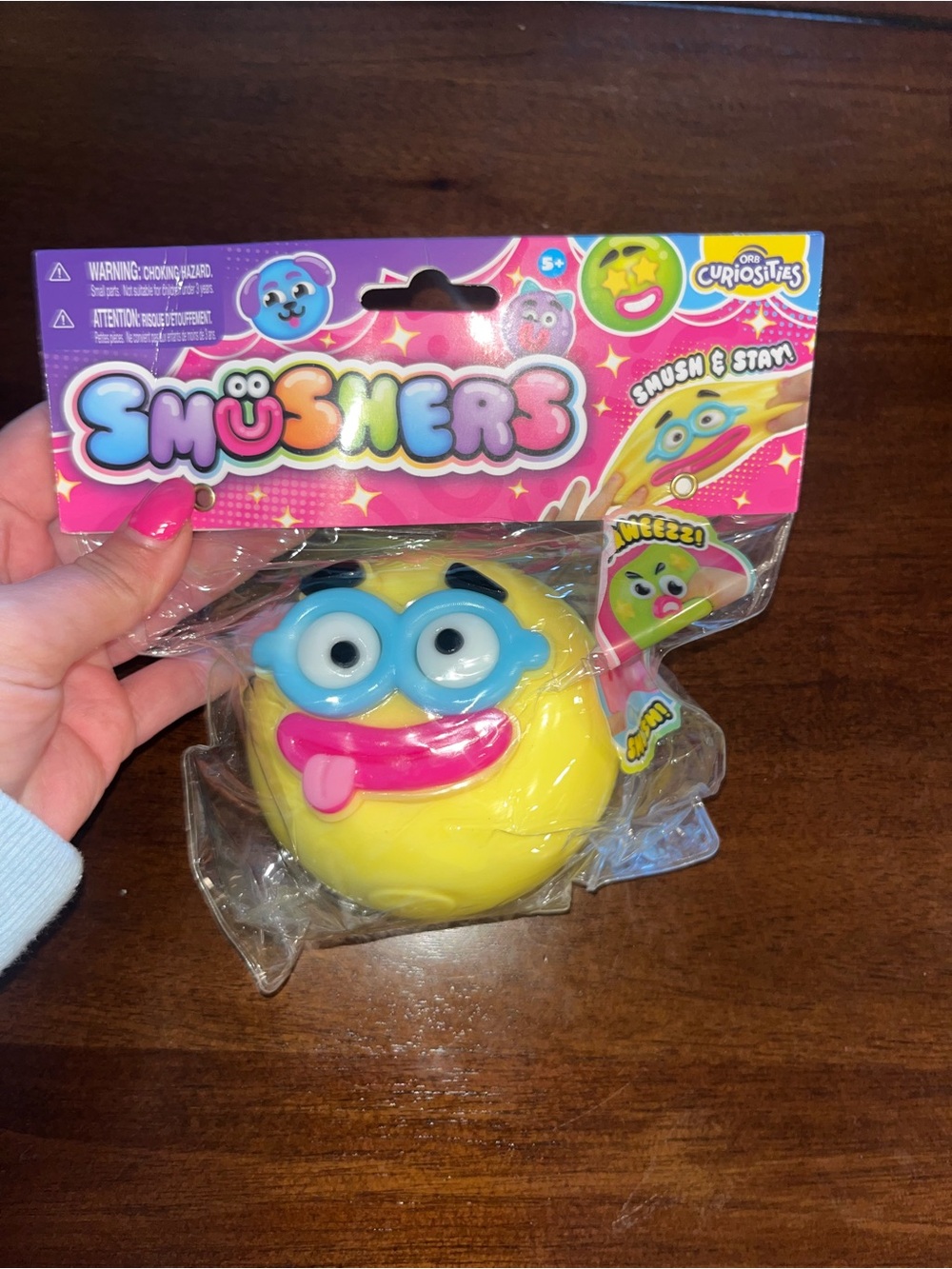 Yellow Emoji Squeeze Toy - Playful Sensory Fun